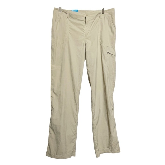 NWT Columbia PFG Aruba Roll Up Pants Color Fossil Size 12 - Picture 2 of 10